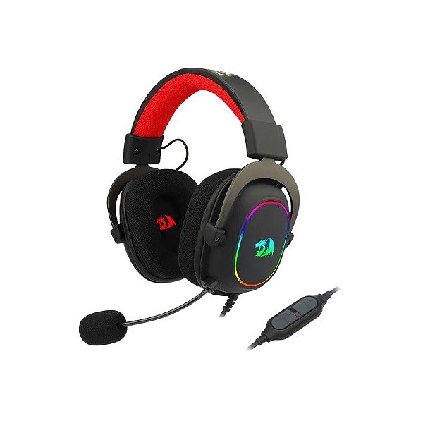 Headset Gamer Redragon Zeus X H510-RGB - Com Fio - Driver 53MM - Preto