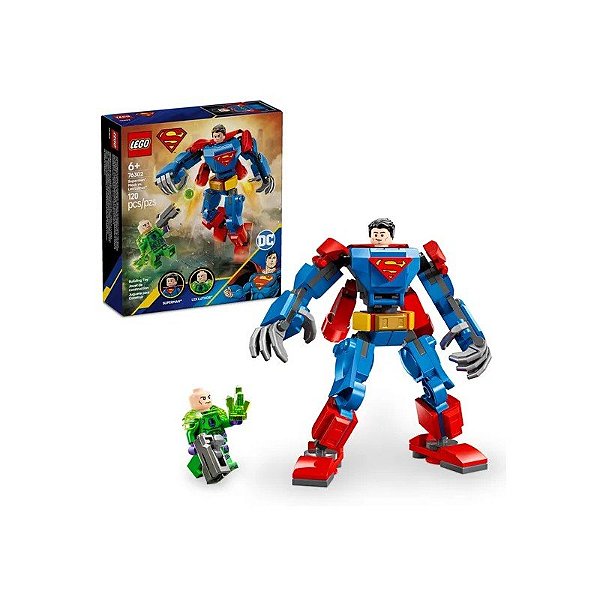 Kit Lego DC Superman™ Mech Contra Lex Luthor™ 120 Peças