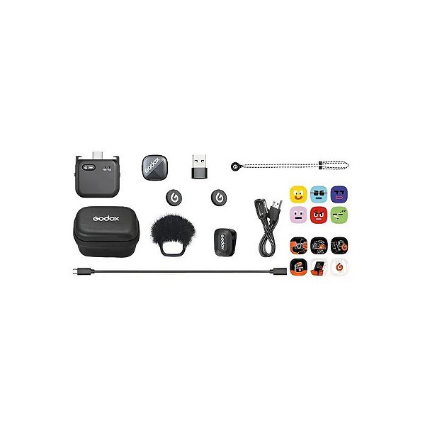 Microfone Sem Fio Godox CUBE-OP3 para Dji Osmo Pocket 3