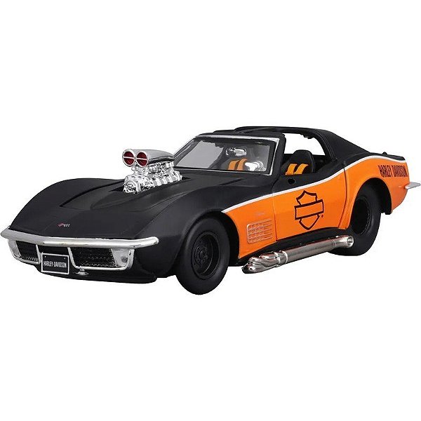 Carrinho 1970 Corvette Harley-Davidson Custom Maisto - 32193