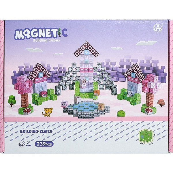 Jogo de Cubos Magnéticos de Construção Chuang Huang - CH1335 (239 peças)