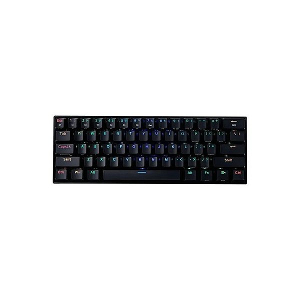Teclado Gamer Redragon K530 RGB Pro Draconic Sem Fio Preto