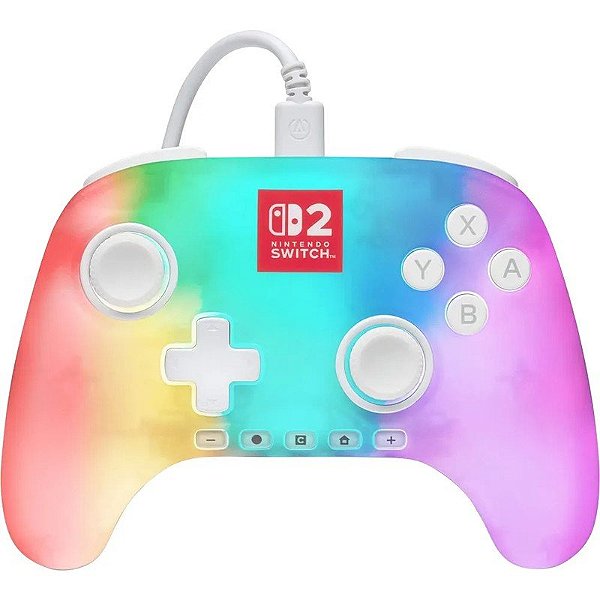 Controle PowerA Nintendo Switch 2 Lumectra Branco NSGP0524-01 (Com Fio)