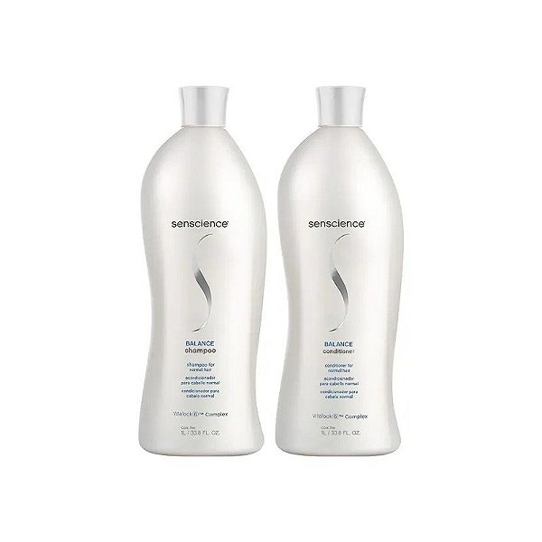 Kit Shampoo Balance Senscience 1L + Condicionador 1L