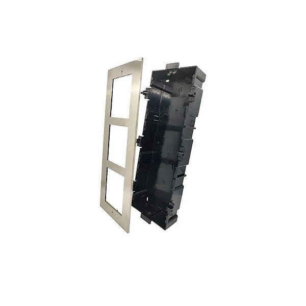 Caixa de Montagem Tripla para Interfone Hikvision DS-KD-ACF3/s