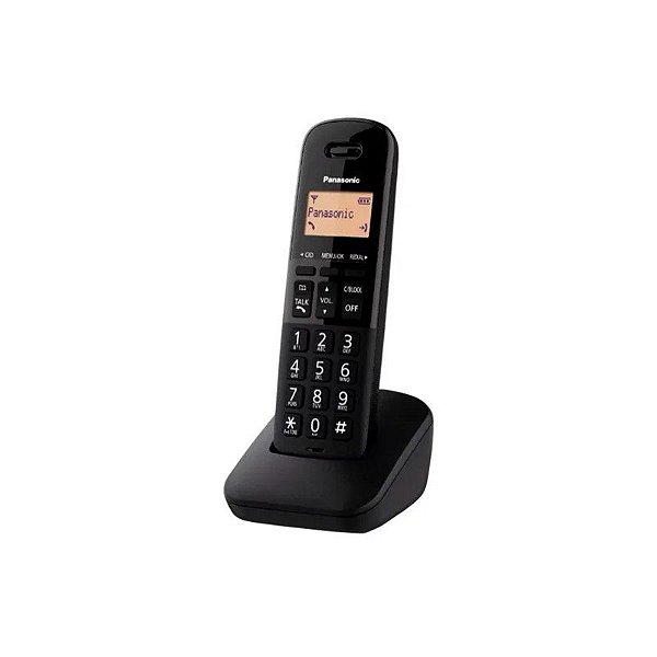 Telefone Sem Fio Panasonic KX-TGB310LAB Preto A Pilha