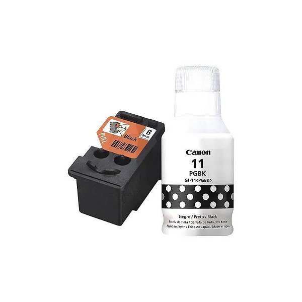 Kit Canon Cabeça de Impressão Preto BH-10 + Frasco de Tinta GI-11 BK