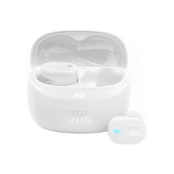 Fone de Ouvido JBL Tune Botões 2 TWS Cancelamento de Ruído Bluetooth - Branco