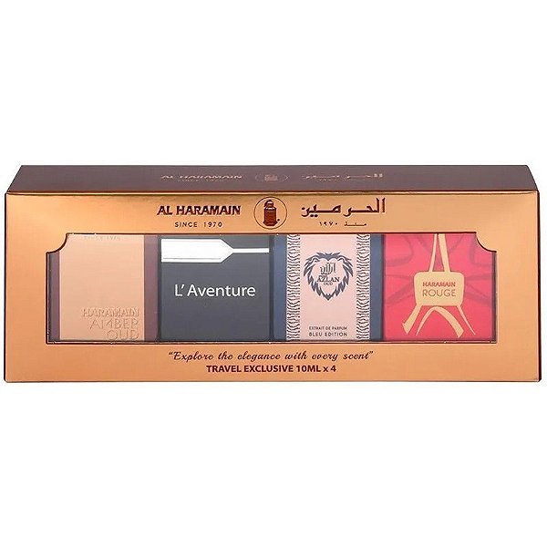Kit Perfume Al Haramain Travel Exclusive EDP 4 de 10mL