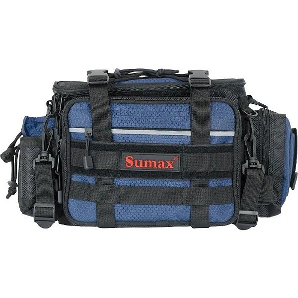 Bolsa Sumax SM1821 com Caixa de Isca - Azul
