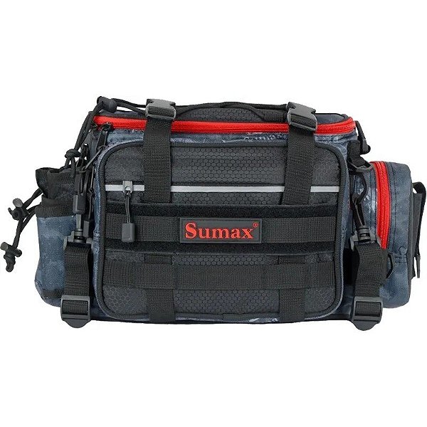 Bolsa Sumax SM1821 com Caixa de Isca - Camuflada