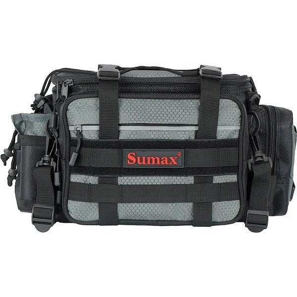 Bolsa Sumax SM1821 com Caixa de Isca - Cinza Escuro
