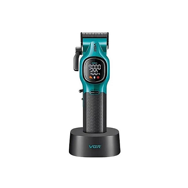 Cortador de Cabelo Recarregável VGR V-886C - Verde