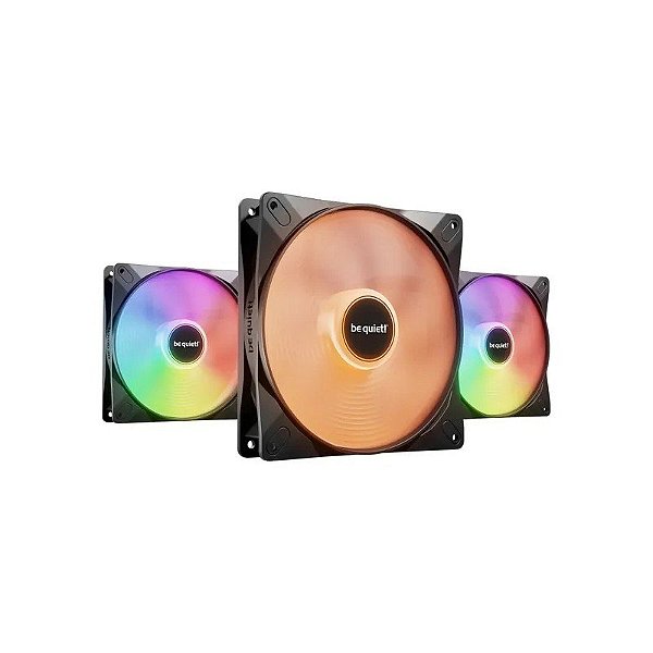 Cooler Be Quiet! Light Wings LX 140MM PWM HS BL130 3 Ventoinhas Argb - Preto