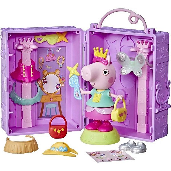 Guarda-Roupa de Vestir Peppa Pig Hasbro - G1017 - (18 peças)