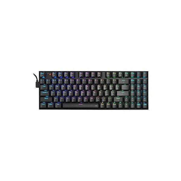 Teclado Gamer Redragon K735 RGB Ghostblade Inglês Sem Fio Inglês - Preto