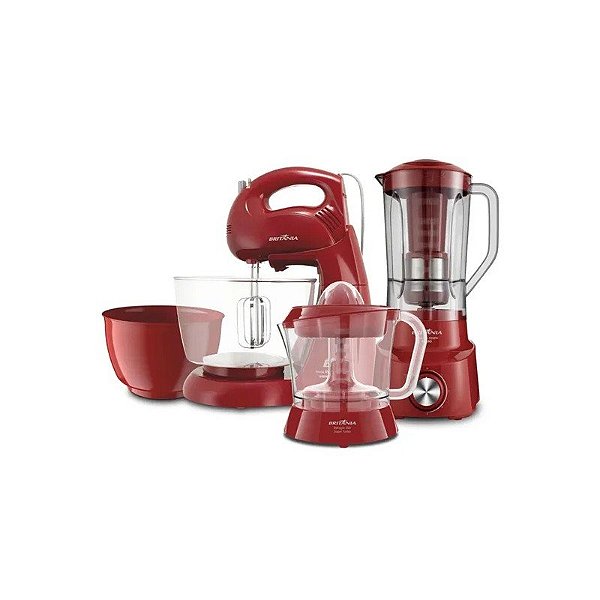 Kit Britânia BKT54V 3 Em 1 120V Vermelho