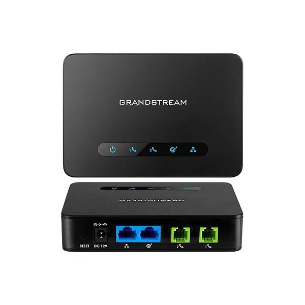 Central Telefônica Grandstream Handytone HT812 2 Portas FXS Gigabit