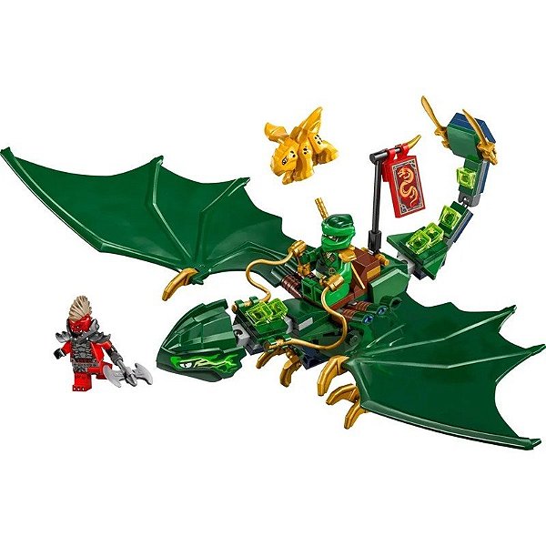 Lego Ninjago Dragons Rising Dragão Verde da Floresta do Lloyd - 71829 (128 Peças)