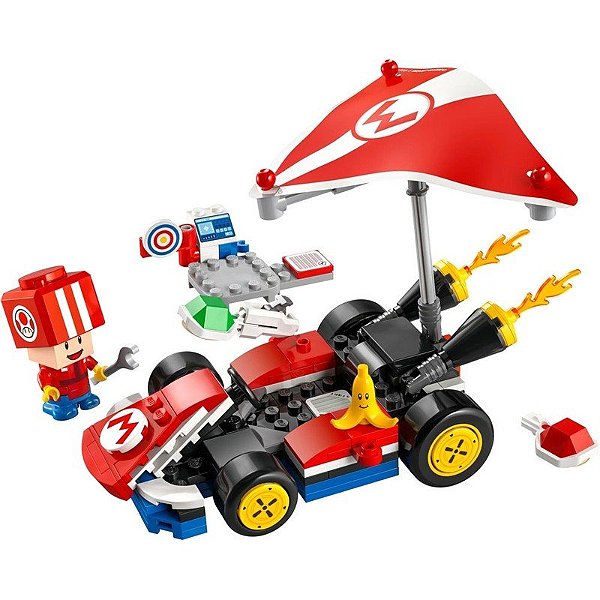 Kit de Blocos Lego Super Mario Kart Padrão - 72032 (174 Peças)