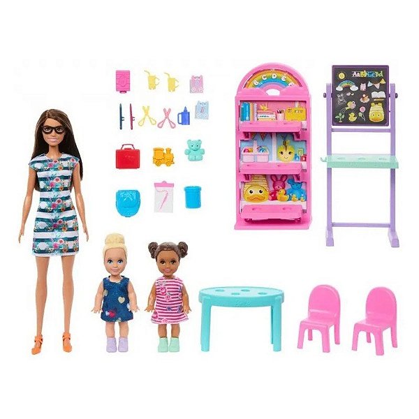 Boneca Barbie I Love School Playset Mattel - HRG85