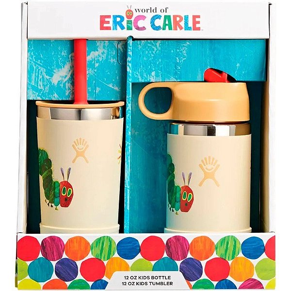 Jogo de copos térmicos infantis Hydro Flask LE-EC12AFG - 354 ml Lagarta Egocêntrica