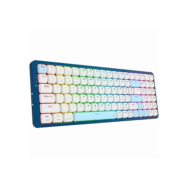 Teclado Redragon Eva Pro K684WB-RGB-Pro - Blue/White