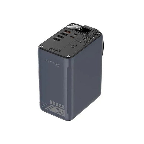 Carregador Portátil Konfulon A49Q 80000MAH Super Rápido PD 30W USB 22.5 W Power Bank