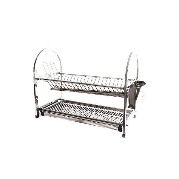 Escorredor de Louças em Inox 64cm de Comprimento 44cm de Altura 31cm de Fundo