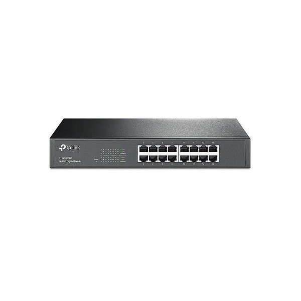 Hub Switch 16 Portas TP-Link TL-SG1016D 10/100/1000 Rackmount
