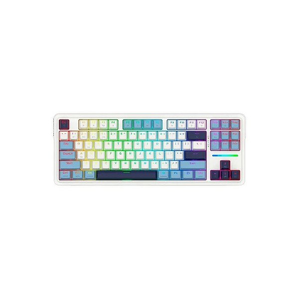 Teclado Gamer Redragon K728WBB RGB Pro Antonium Pro Wireless - Branco