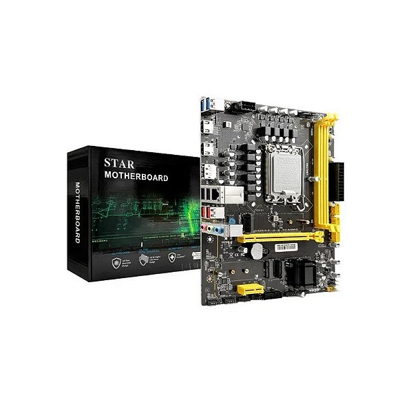 Placa-mãe MB 1700 Star H610 M.2/HDMI/DP/Gigalan USB 3.0