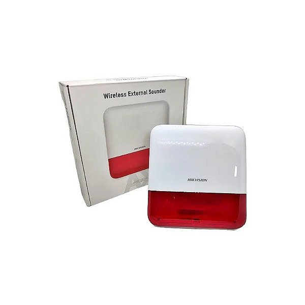 Sirene de Alarme Externa WiFi para Incêndio Hikvision DS-PS1-e-WB PY