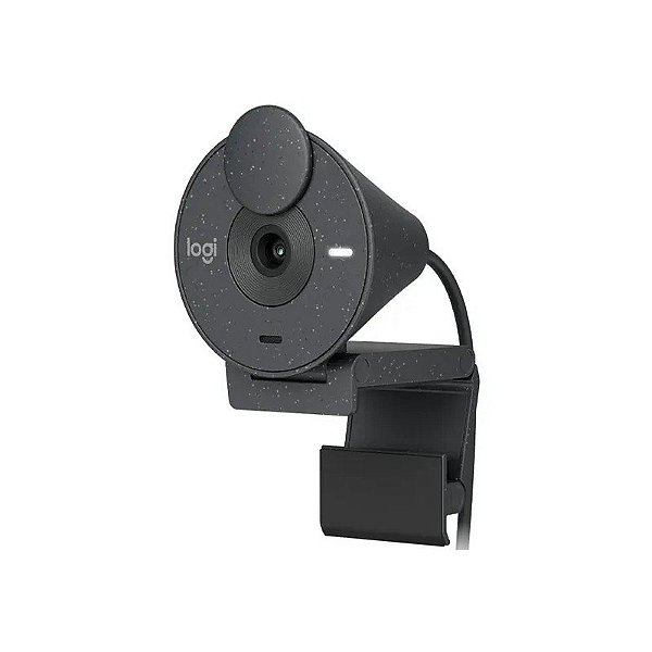 Webcam Logitech Brio 300 Full HD USB-C - Preto
