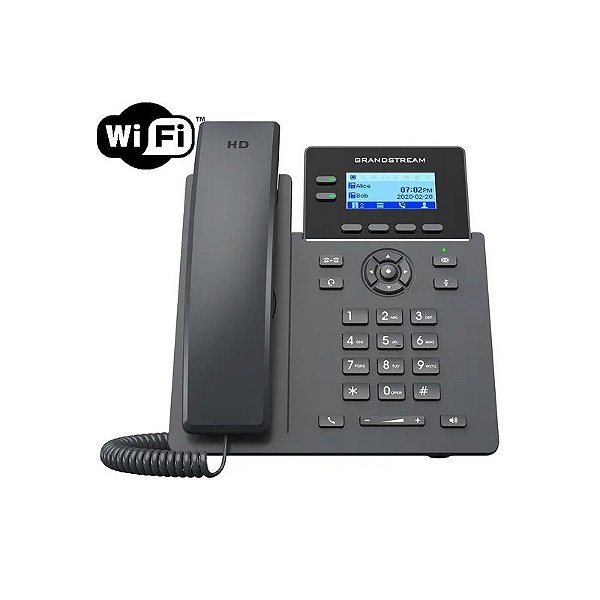 Telefone IP Grandstream GRP 2602W 2 Linhas 5*Conferência Wifi