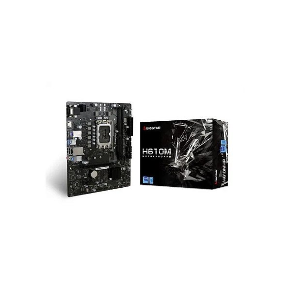 Placa-mãe Soquete 1700 Biostar H610MHP 2.0 DDR4 HDMI/VGA/M.2/USB 3.0