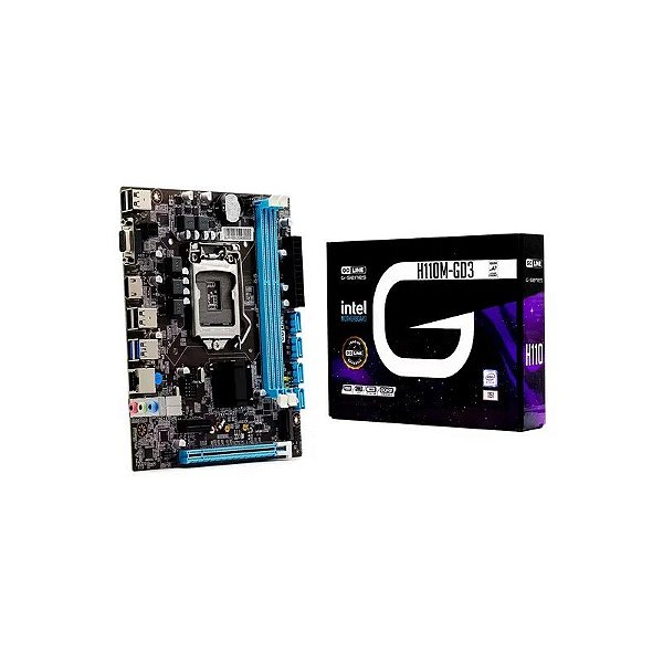 Placa-mãe Goline H110M-GD3 DDR3 Socket 1151 Chipset Intel H110 Micro ATX - (1 Ano de Garantia)