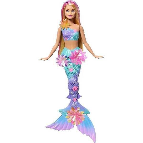 Boneca Barbie Flower Magic Mermaid Mattel - JDM72