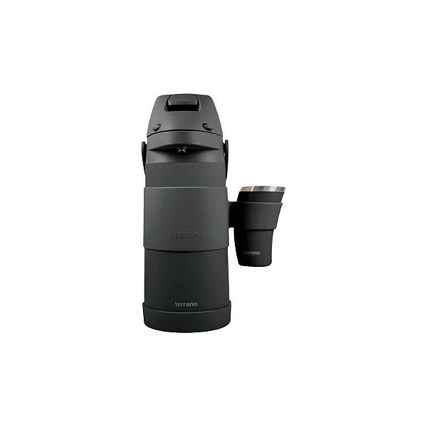 Garrafa Térmica Terrano Tereré - 1.9L - com Cuia Inox - Preto