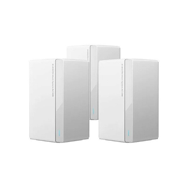 Sistema de Roteador Xiaomi Mesh AC1200 Dual Band - Branco 3 Peças