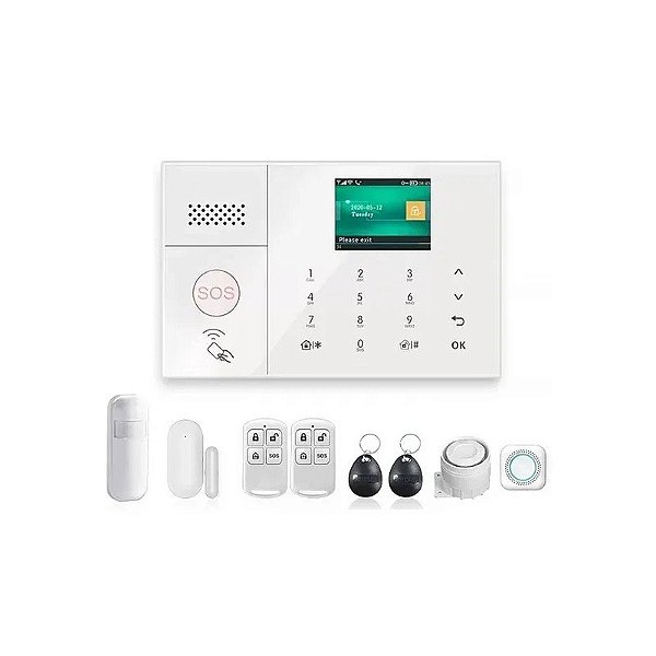 Alarme Residencial 4LIFE FL108GSM 2G/Wifi - Branco