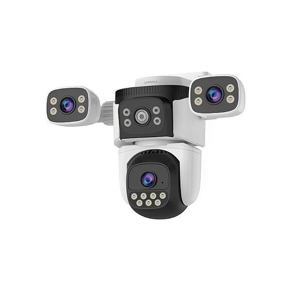 Câmera de Vigilância IP Xion XI-CCTV300 O-Kam Pro Triplo 1080P Wifi - Branco/Preto