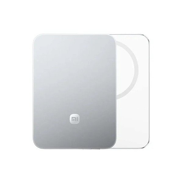 Carregador Portátil Xiaomi Power Bank Magnético Ultrafino 5000mAh 15W - Prata