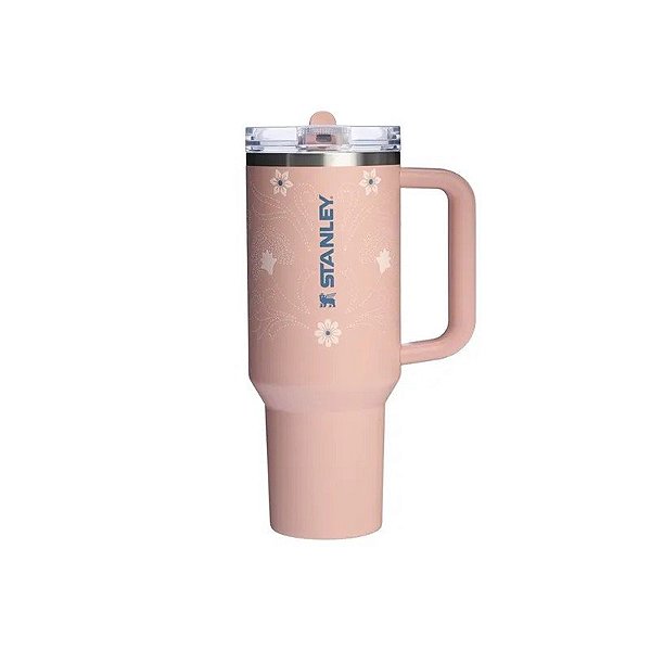 Copo Térmico Stanley Quencher Protour de 1.18 Litros - Pink Dusk Stitch