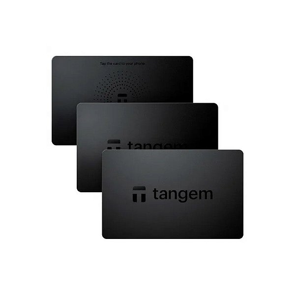 Kit de Carteira de Criptomoedas Tangem TG128X3-B 3 Cartões