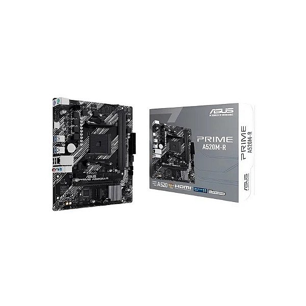 Placa-Mãe Asus Prime A520M-R AM4 DDR4