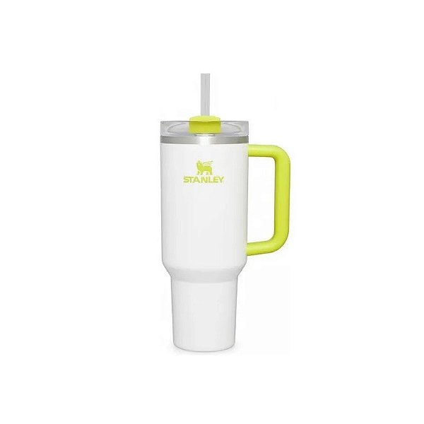 Copo Térmico Stanley Flowstate Quencher H2.0 Tumbler 1.18L - Fosco/Amarelo (com Canudo)