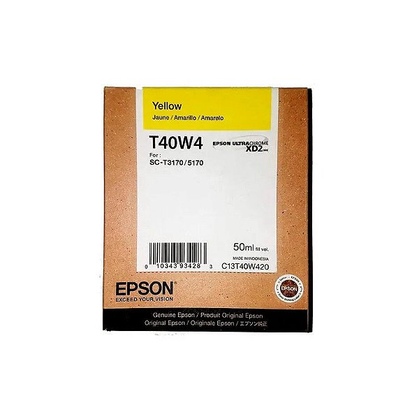 Tinta Epson T40W420 Amarelo Ultrachrome (T3170)