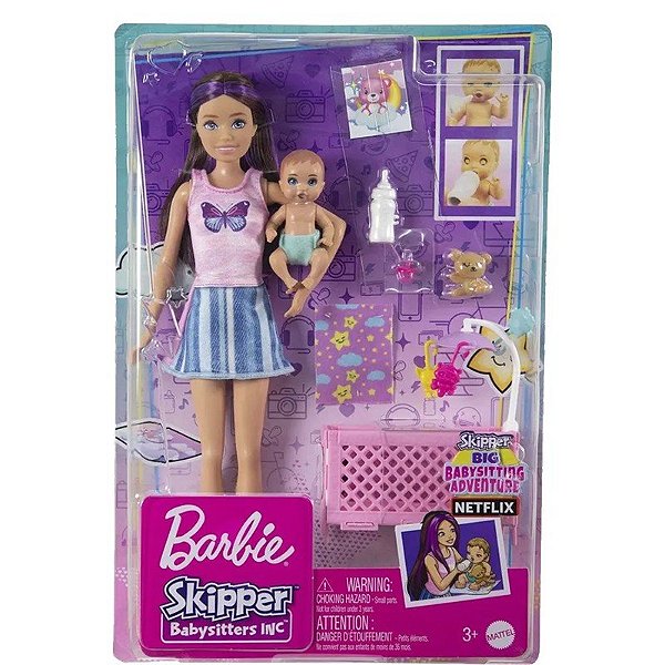Boneca Barbie Skipper Babysitters Inc Mattel - FHY97-HJY33
