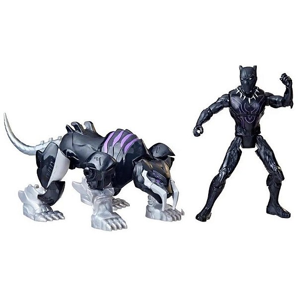 Boneco Hasbro Mech Strike Mechasaurus Black Panther & Sabre Claw - F6676